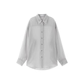 Women's Textured Organza Long-Sleeve Shirt